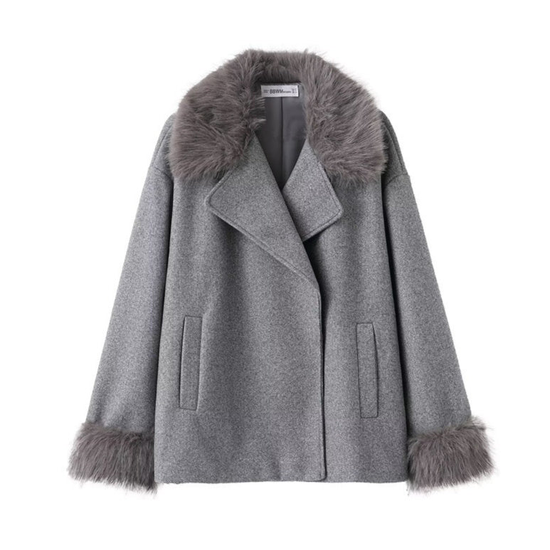 Mid-Length Hooded Belted Wool Cape Coat Women's Elegant Outerwear