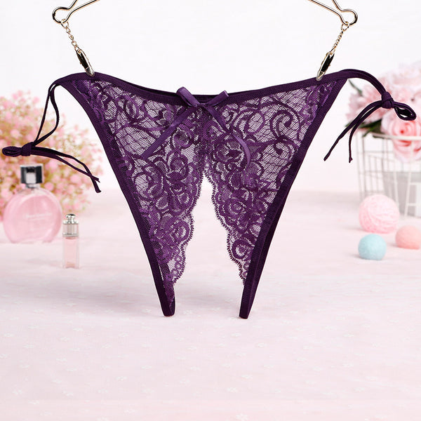 Crotchless Lace Side Tie Panty – THEONE APPAREL