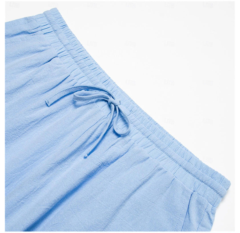 Shorts leggeri in cotone-cotone per stile estivo globale senza sforzo