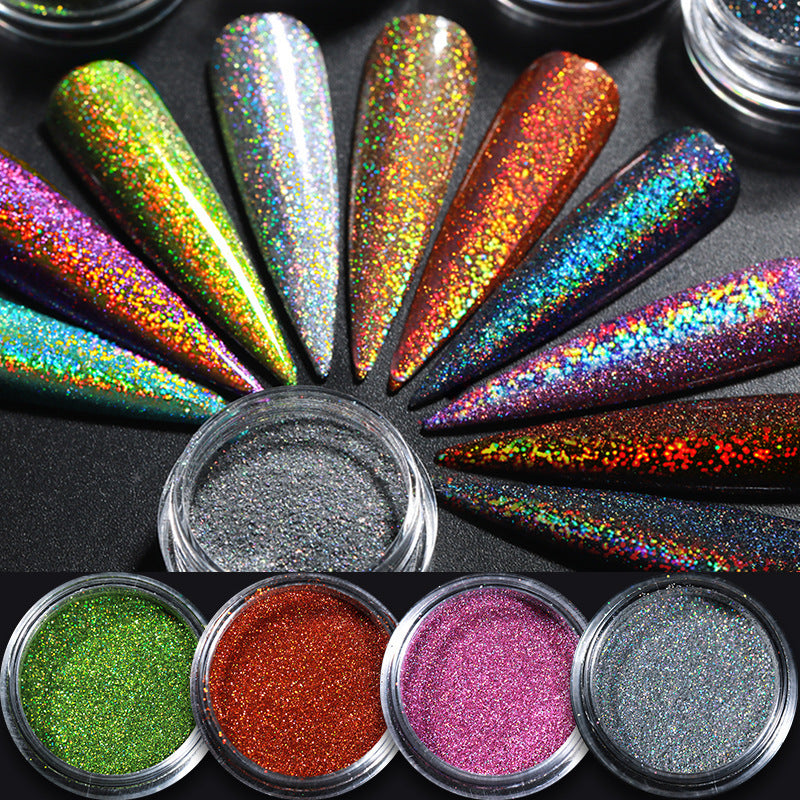 Glittery and Glitzy Nail Powder in Multiple Color Options