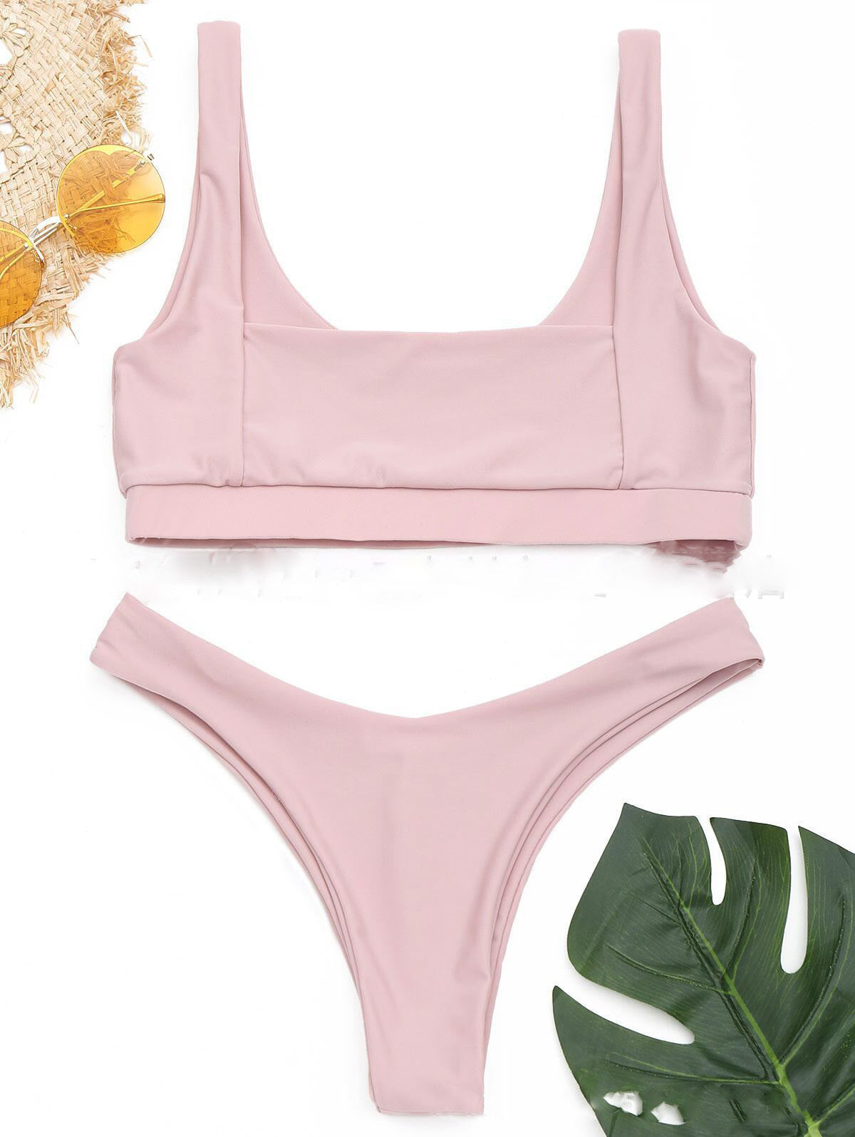 Moeiteloos gesplitst bikini zwempak ontworpen voor glamour aan het strand