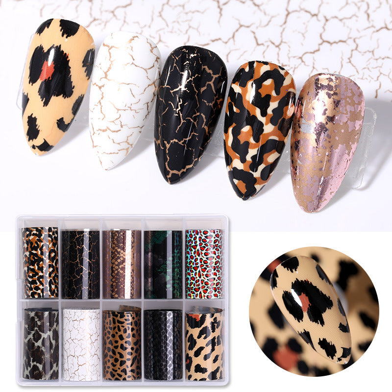 Women's Nail Stickers in Animal Print and Natural Patterning