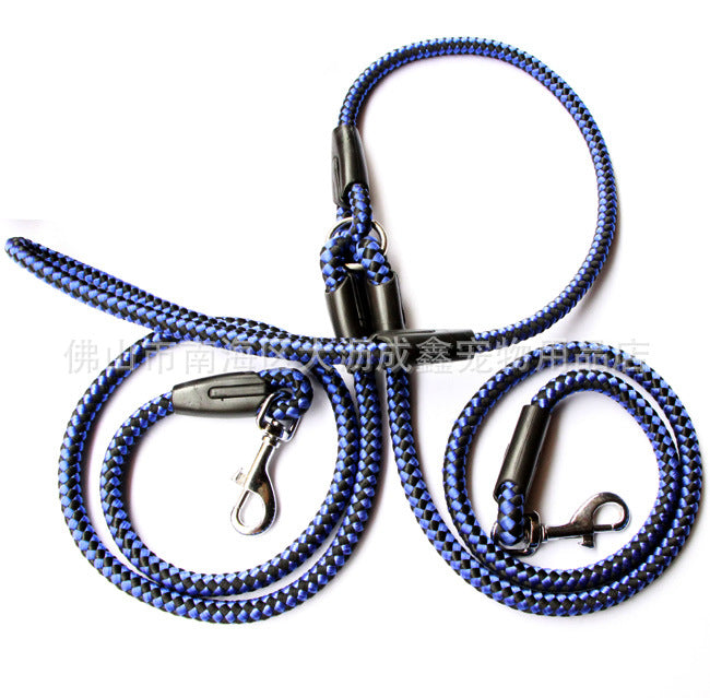 Double Ended Dog Leash Rope For Walking Two Pets