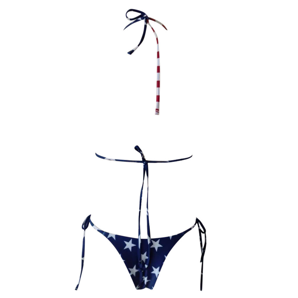 Printed Sexy Split Bikini for Bold Poolside Sensation