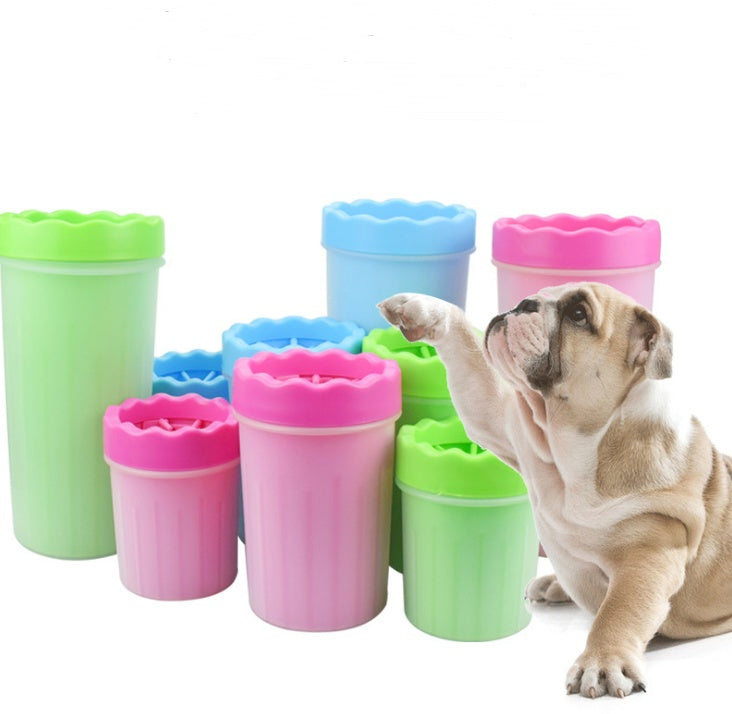 Silicone Dog Paw Washer Cup For Quick Cleaning