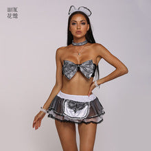 Ensemble de costumes de lingerie de femme de chambre sexy sexy