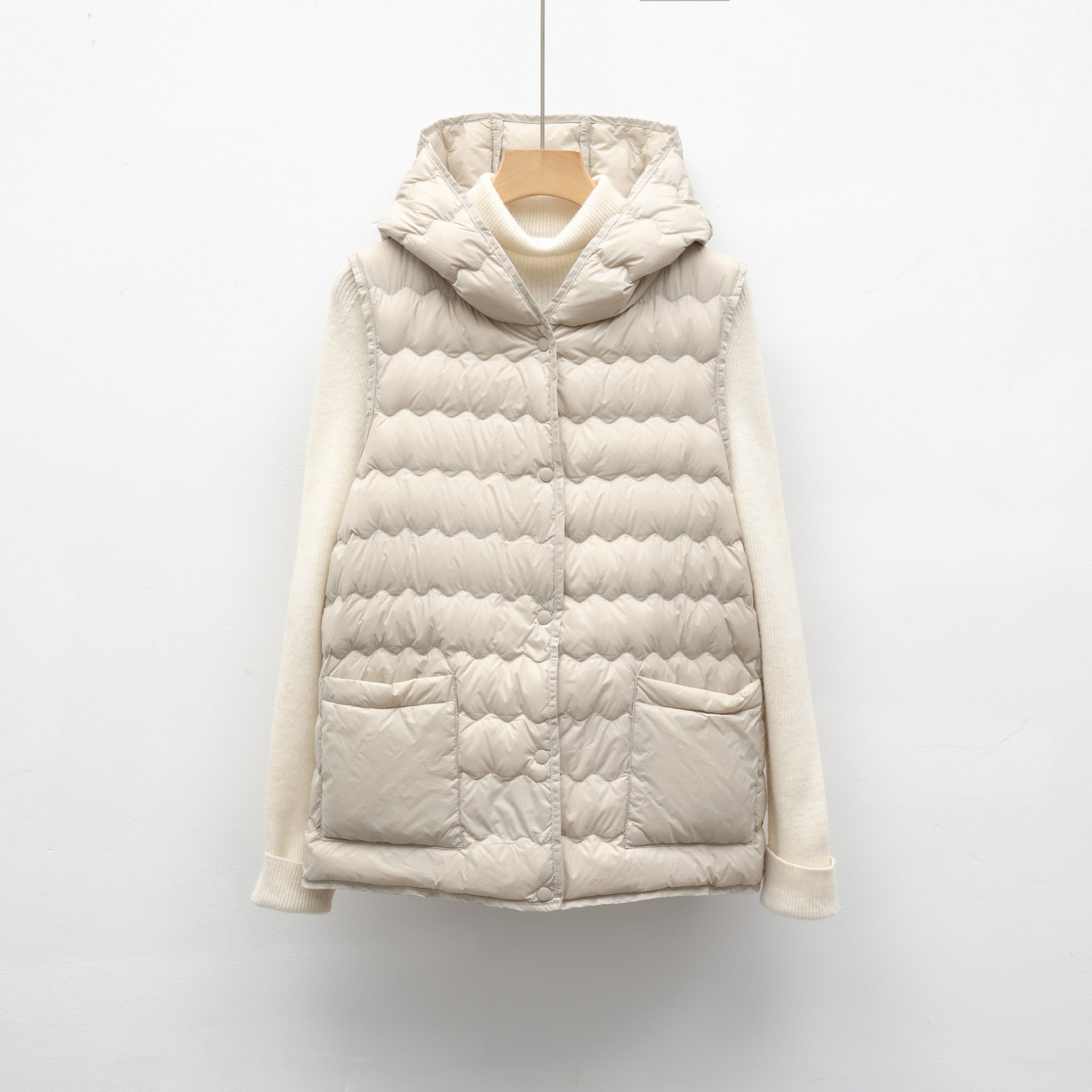 New National Standard Hooded Women's Vest For Autumn And Winter