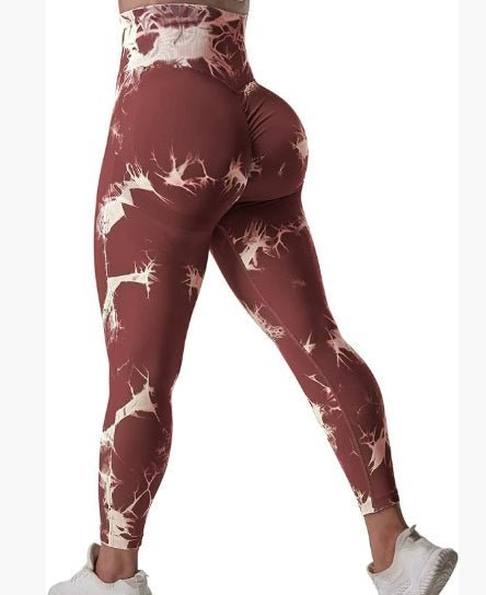 Smoke Series 2 Printed Sports Leggings Fitness Pants