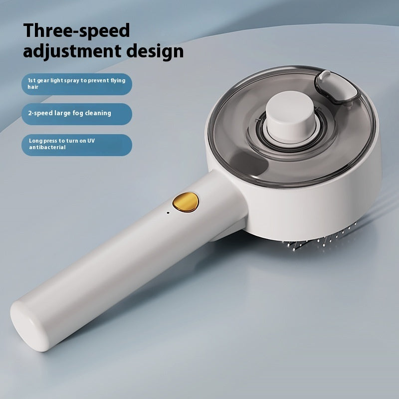 Self Cleaning Steam Brush For Dogs And Cats Grooming