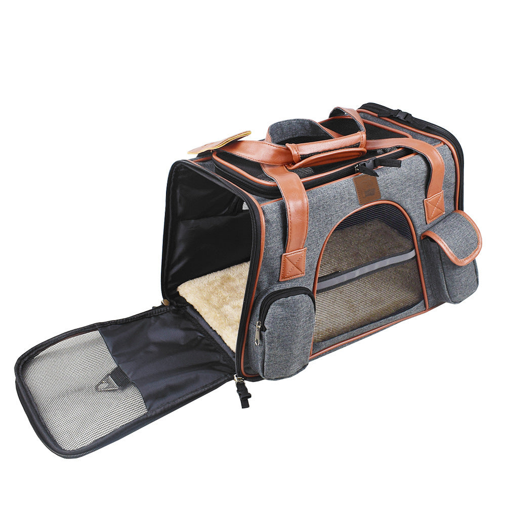 Portable Dog Car Carrier Seat For Safe Comfortable Travel