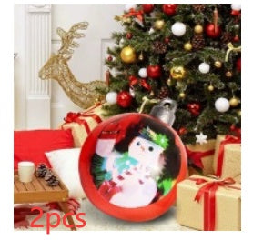 60 Centimeter Hanging Oversized PVC Christmas Ornaments for Exterior Decor-Double Sided Red Snowman-Theone Apparel