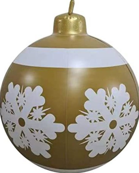 60 Centimeter Hanging Oversized PVC Christmas Ornaments for Exterior Decor-Snowflakes-Theone Apparel