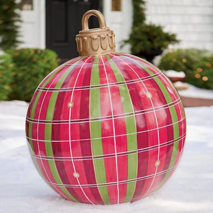 60 Centimeter Hanging Oversized PVC Christmas Ornaments for Exterior Decor-Theone Apparel