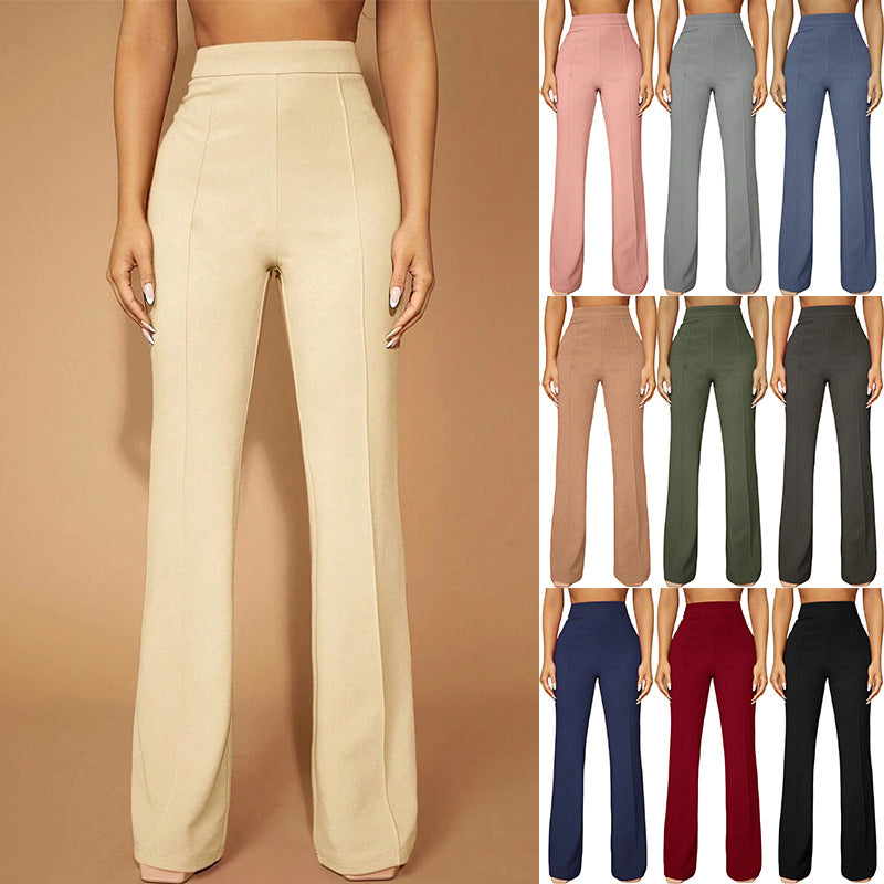 High Waist All-matching Fashion Business Commute Fall Women's Clothing Casual Business Pants Trousers