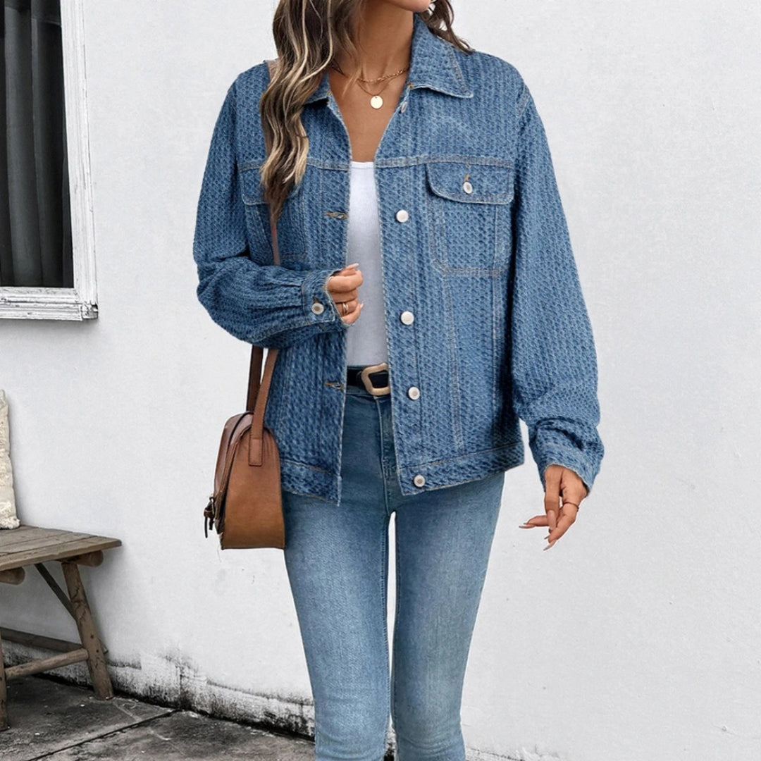 Women's Loose Casual Button Versatile Denim Jacket