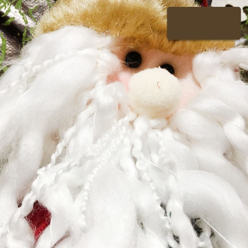 Rustic Classic Merry Christmas Snowman, Santa en Rendier kousen