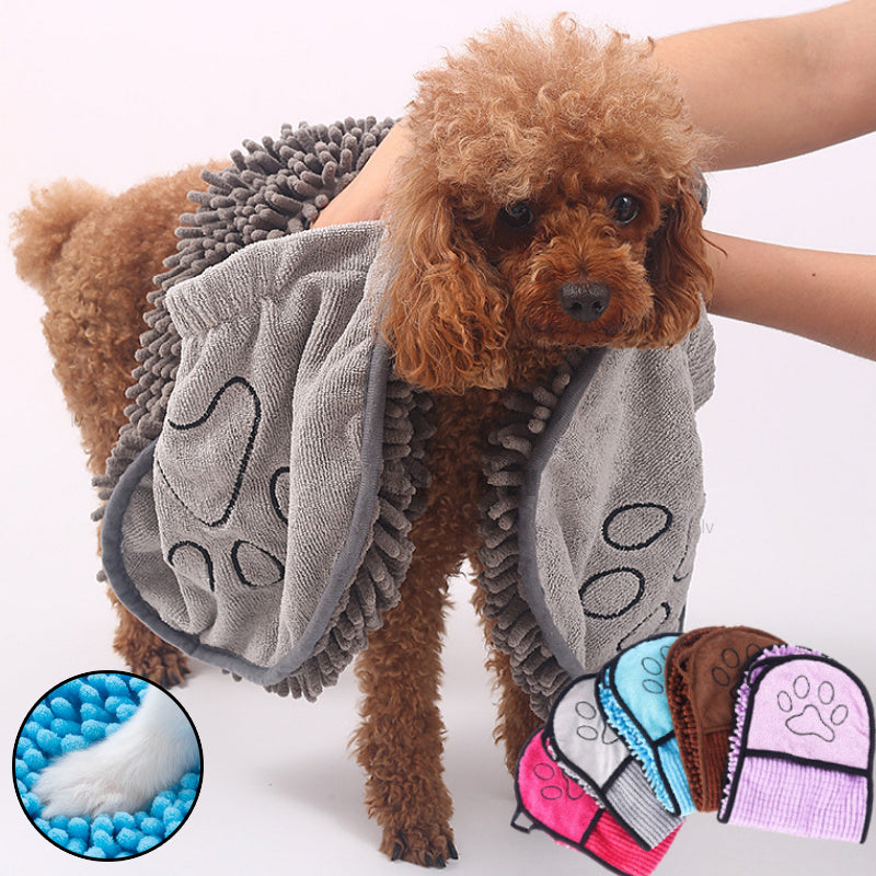 Super Absorbent Microfiber Pet Bath Towel For Quick Drying