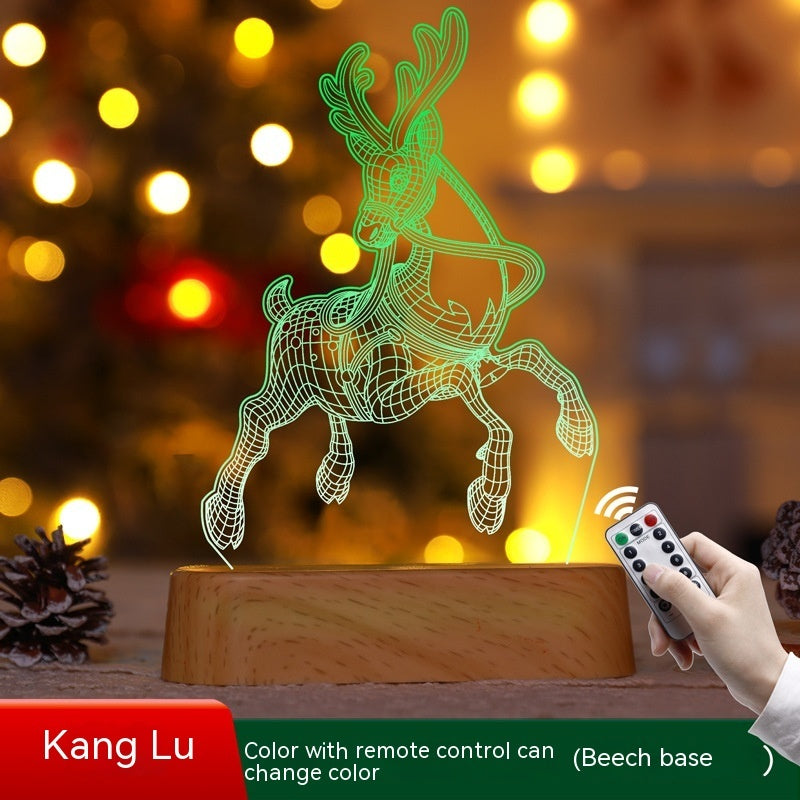 Christmas and New Years Themed LED Acrylic Light Up Table Decorations