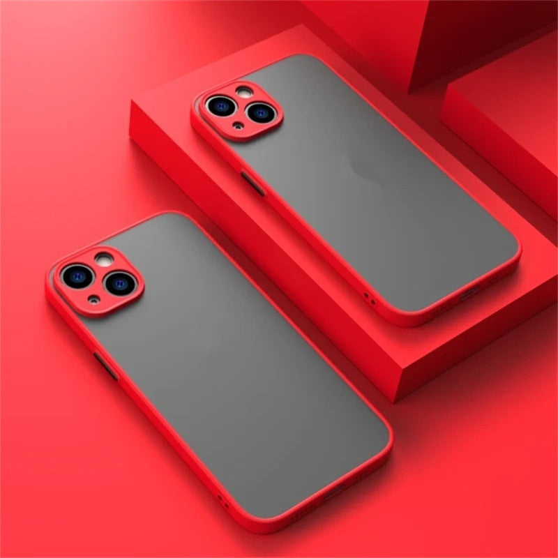 Acrylic Frosted Anti?Drop Phone Case With Fine Hole Design