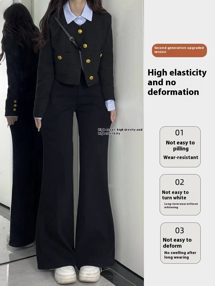 Esticar jeans leves de cintura alta para mulheres