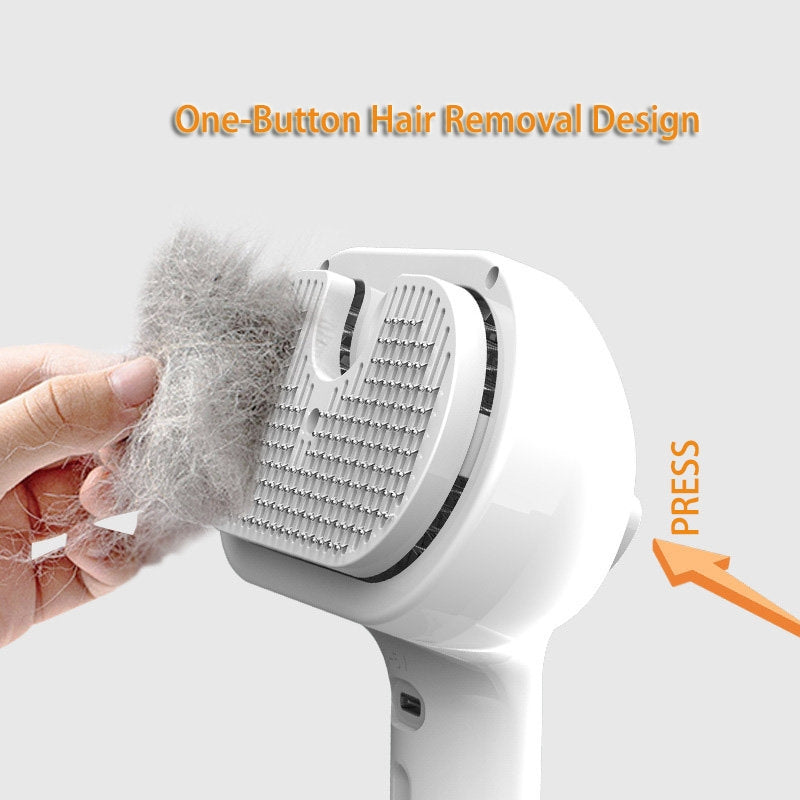 Self Cleaning Pet Comb With Built In Mist Humidifier