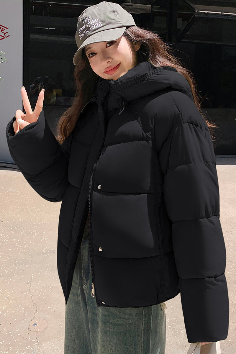 Petite Short Loose Coat To Keep Warm And Flatter Height For Women