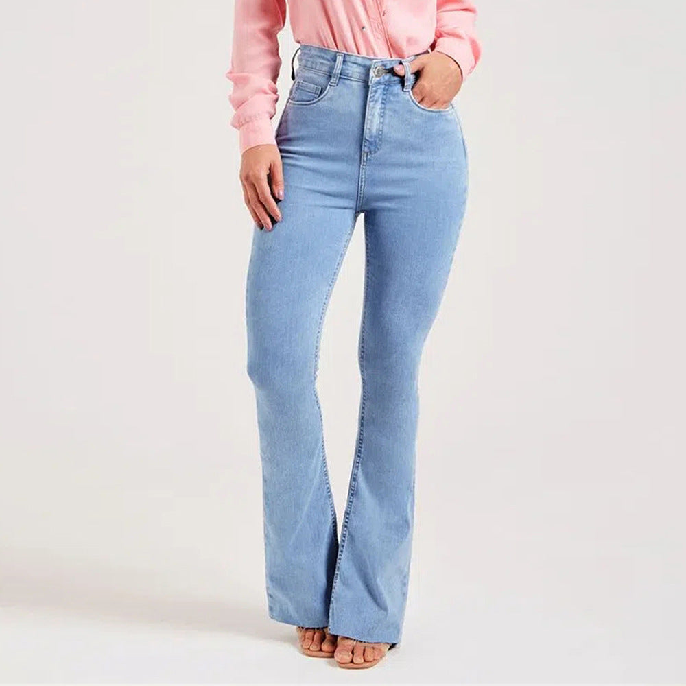 Leichte Farbe Schlanke Hose für Stretch-Bottom-Bottom