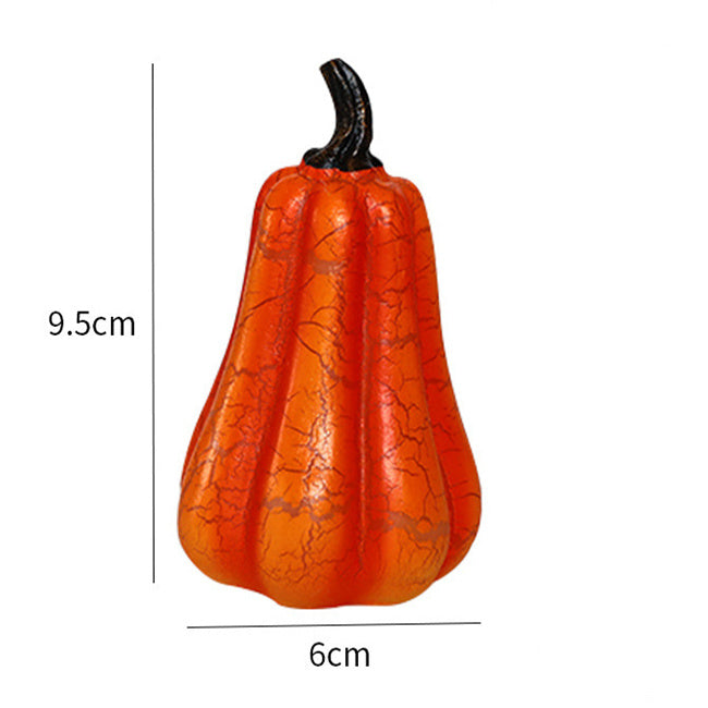 Orange Gourd Halloween Decoration with Lighted Interior in Pumpkin Color