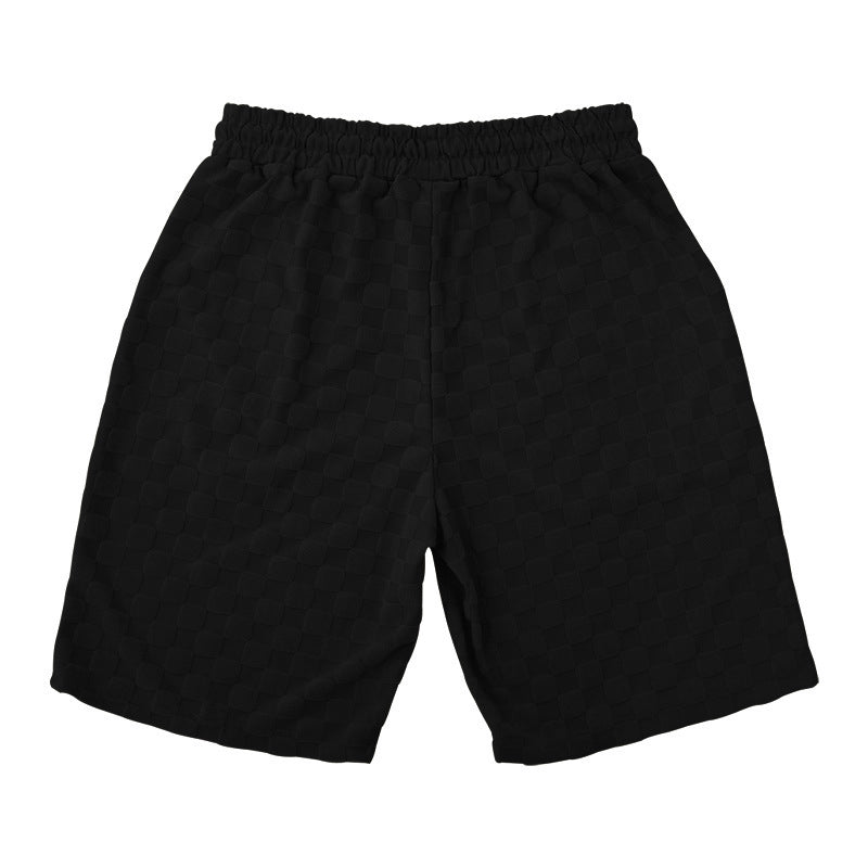 Pantalones cortos a cuadros de ajuste suelto para días informales activos
