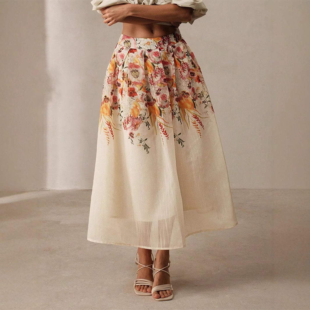 Bamboo Print Skirt For Gorgeous Elegant Outfits