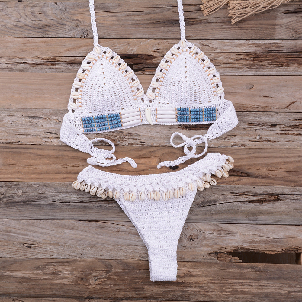 Traje de baño dividido de vacaciones en la playa para escape de verano sin esfuerzo