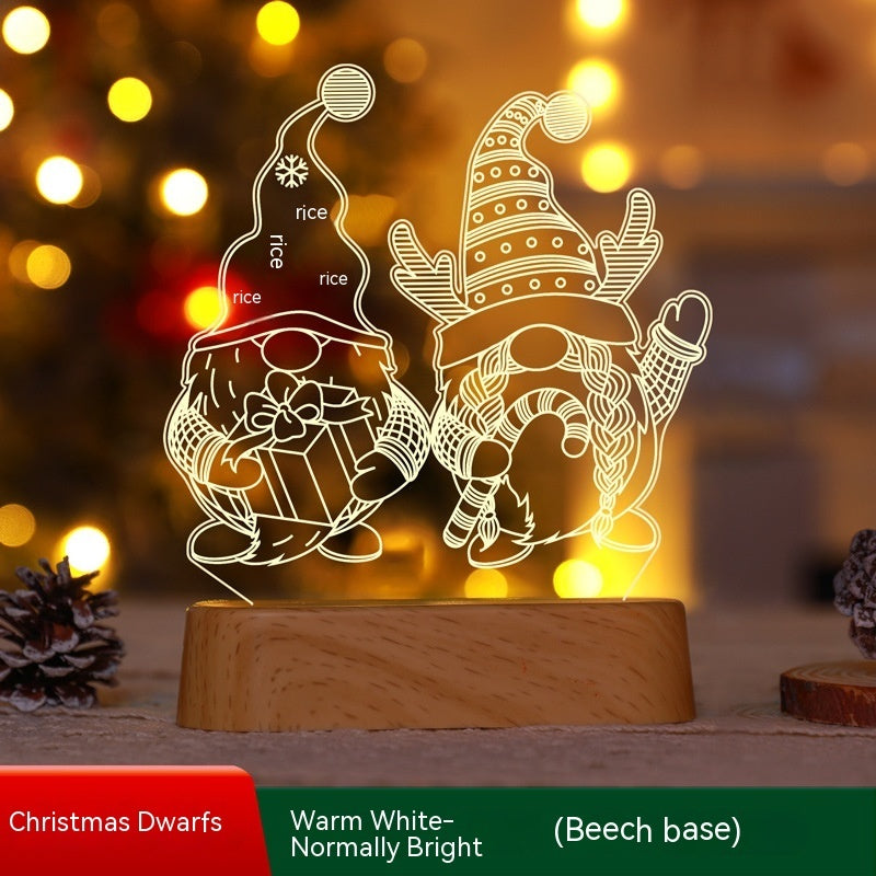Christmas and New Years Themed LED Acrylic Light Up Table Decorations-Theone Apparel