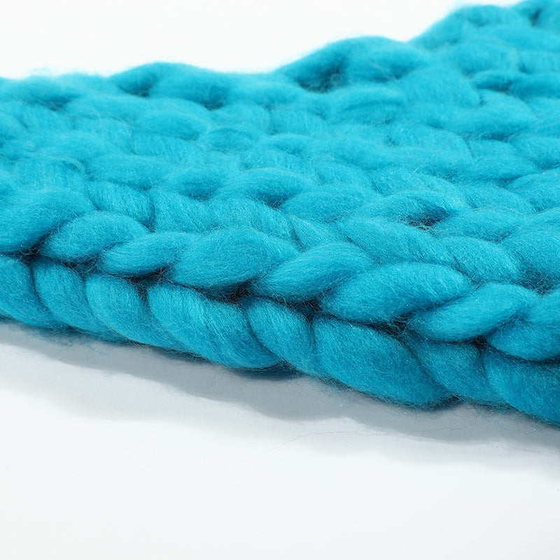 Cute Plush Knit Style Oversized Santa Hat with Puffball-Theone Apparel