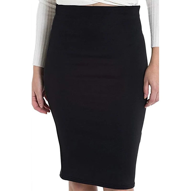 Double Layer High Waist A-Line Skirt For Professional Style