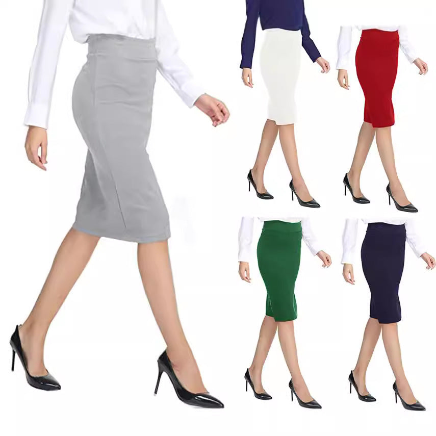 Double Layer High Waist A-Line Skirt For Professional Style