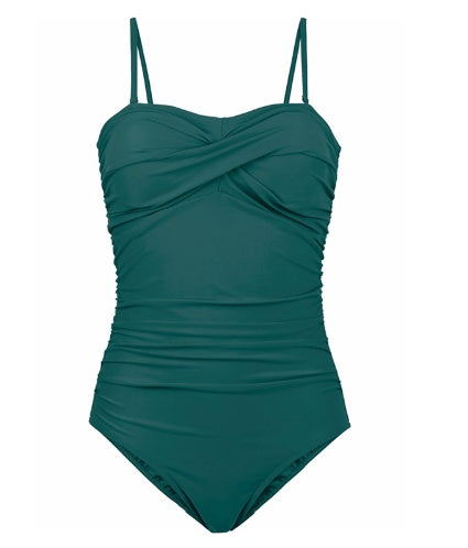 European American Conjoined Plus-Size One-Piece Swimsuit for Elevated Elegance-Theone Apparel