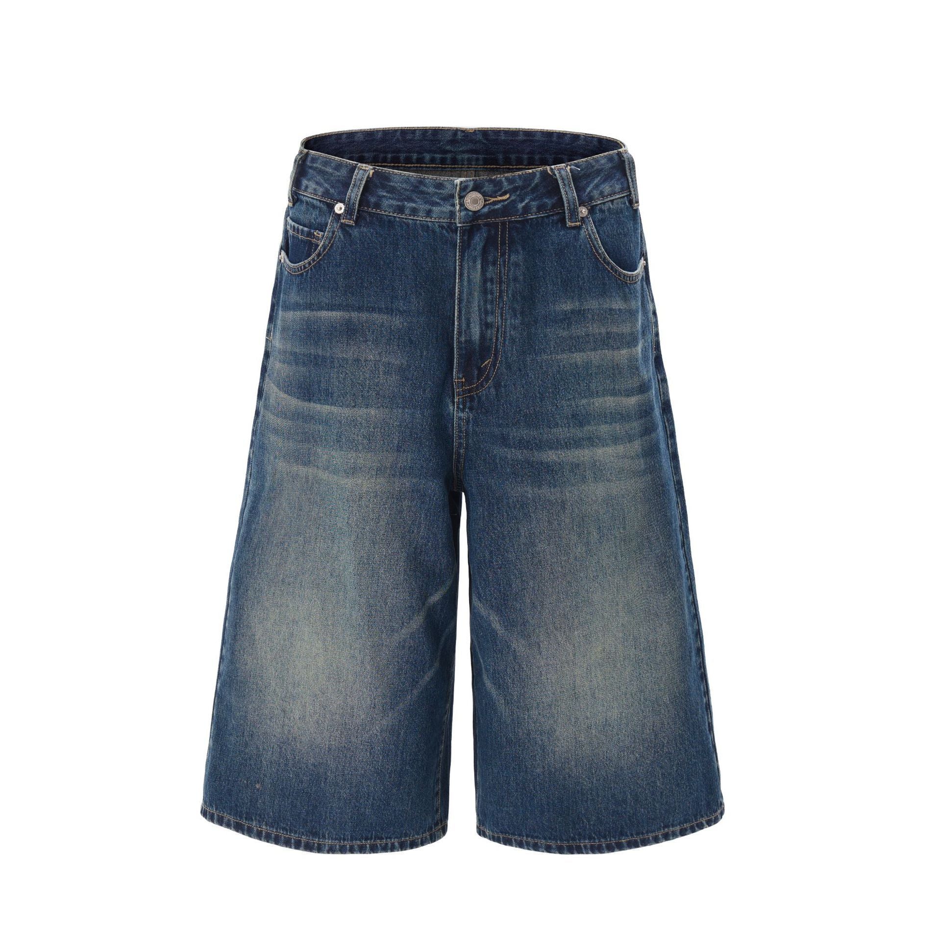 Jeans de pierna ancha de moda con atractivo estadounidense de alta calle