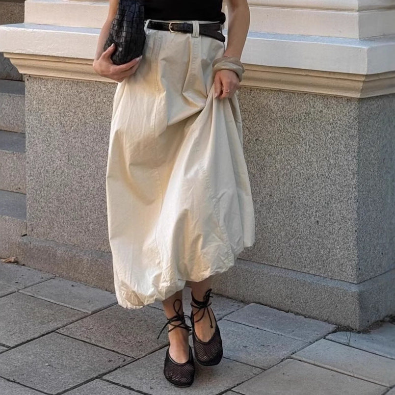 French Inspired Street Style Skirt With Simple Elegance