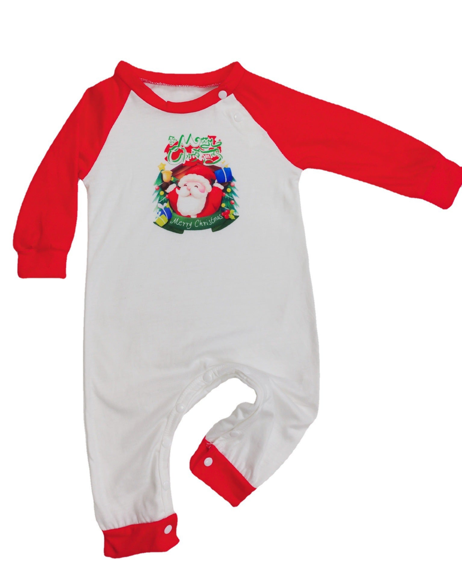 Bijpassende familie rode en witte rendier Christmas Pyjama Set