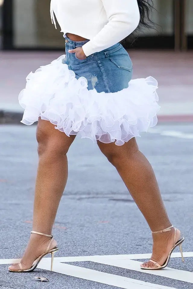 Plus Size Short Skirt For Confident Everyday Fashion-Theone Apparel