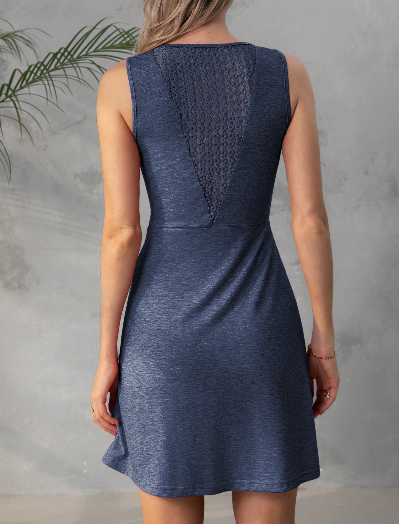 Sculpting V-Neck Pleated Bodycon Dress with Sleek Sleeveless Fit-Theone Apparel