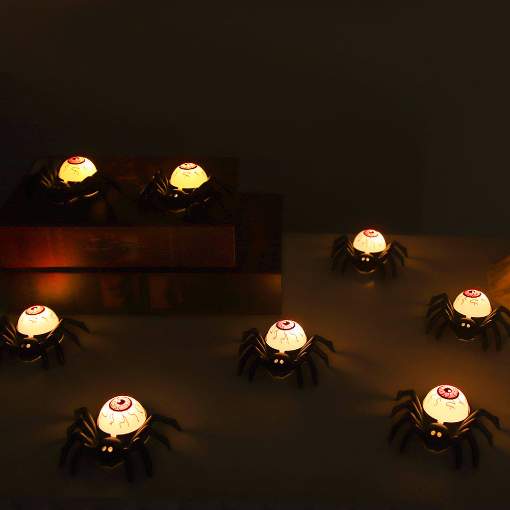 Spooky Disembodied Eyeball and Spider Lamp Table Decoration-Theone Apparel