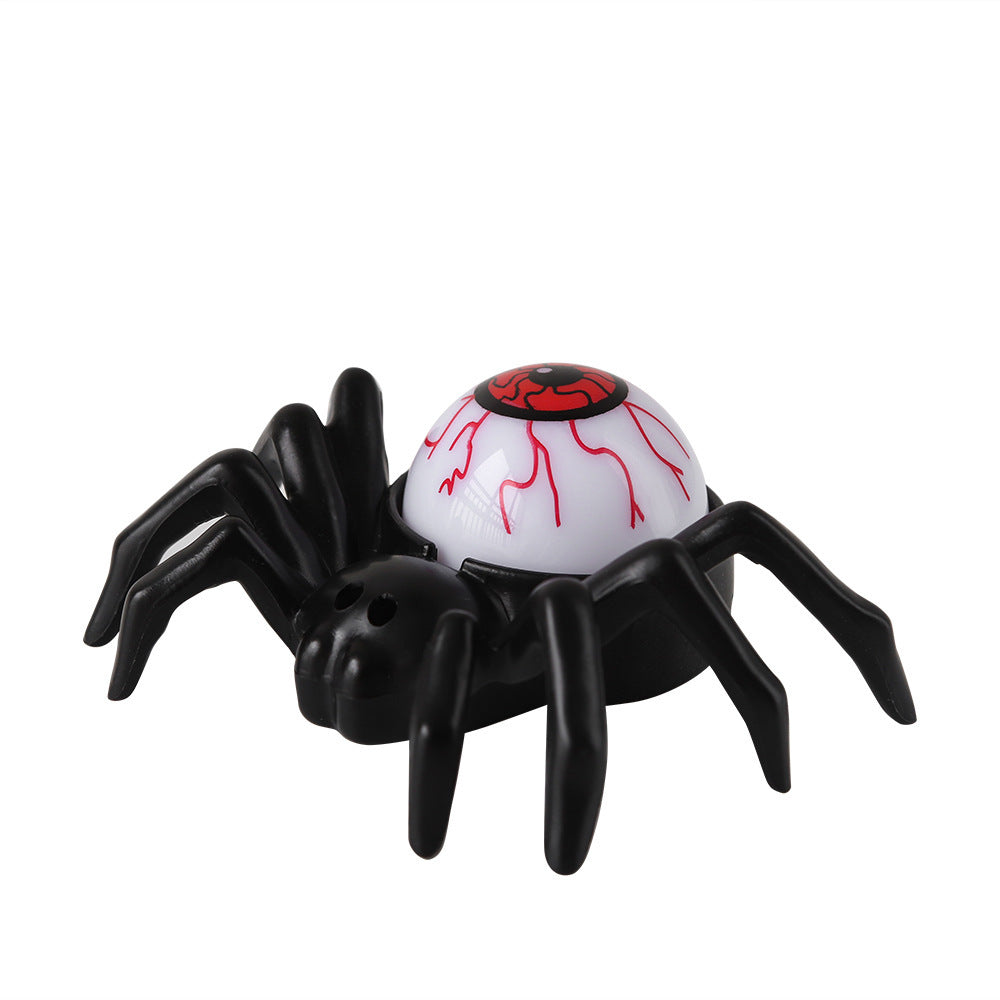 Spooky Disembodied Eyeball and Spider Lamp Table Decoration-Red-Theone Apparel