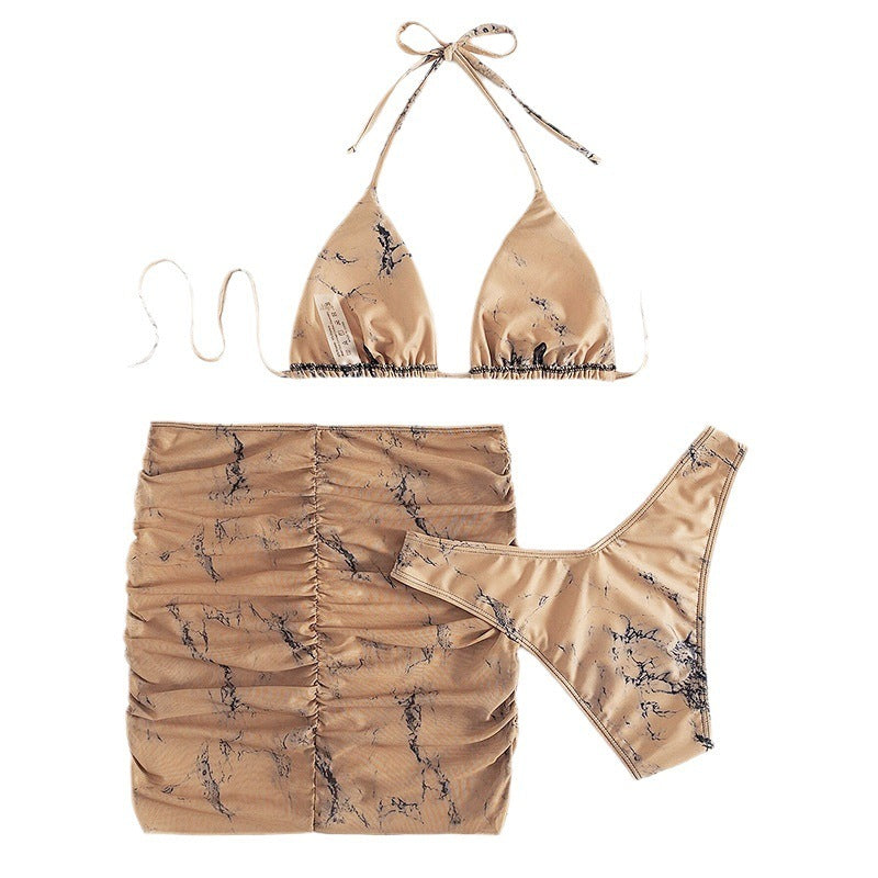 Three-Piece Split Bikini Suit for Versatile Beach Looks-Theone Apparel