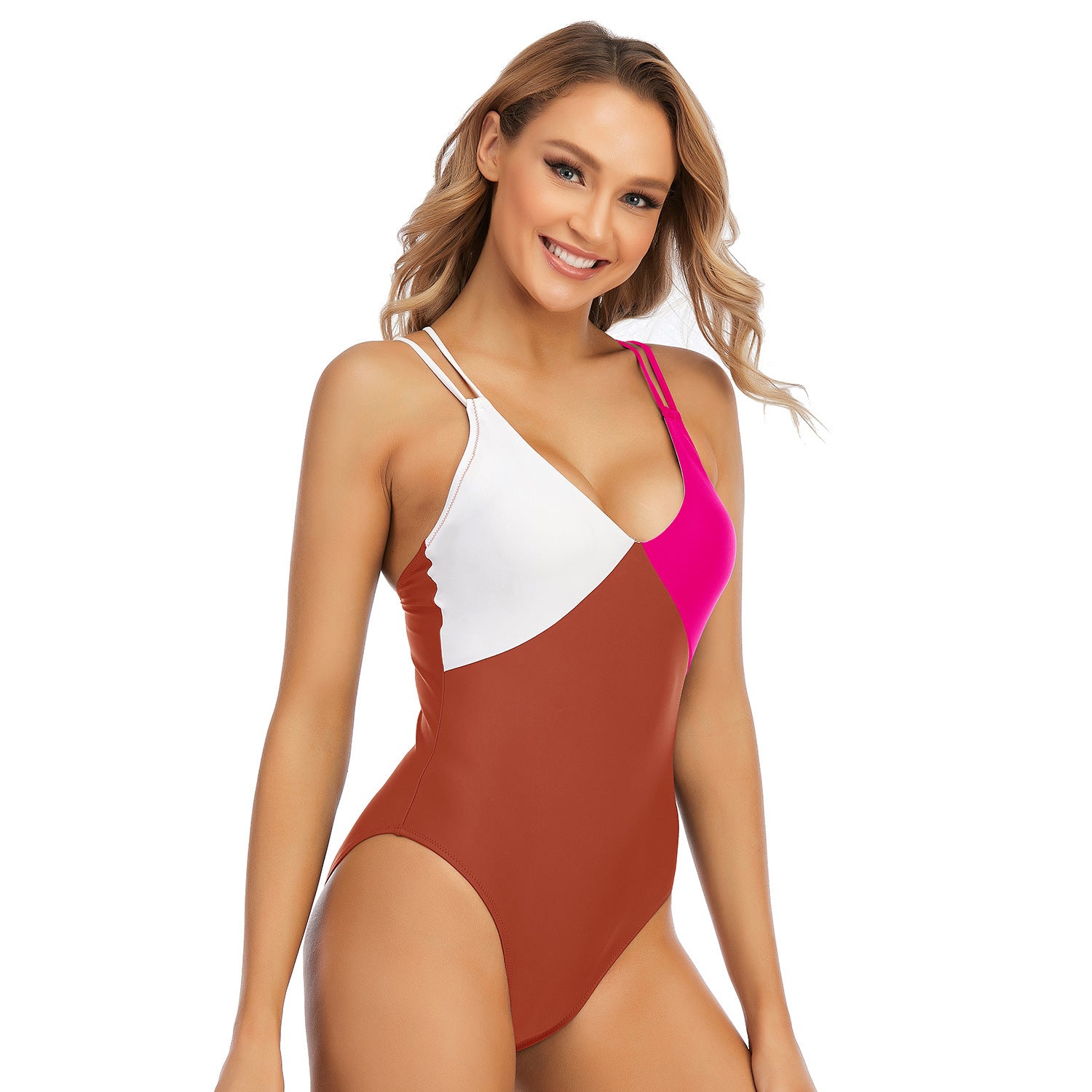 Women's One Piece Swimsuit with Off Shoulder Ruffle Sleeves-Theone Apparel