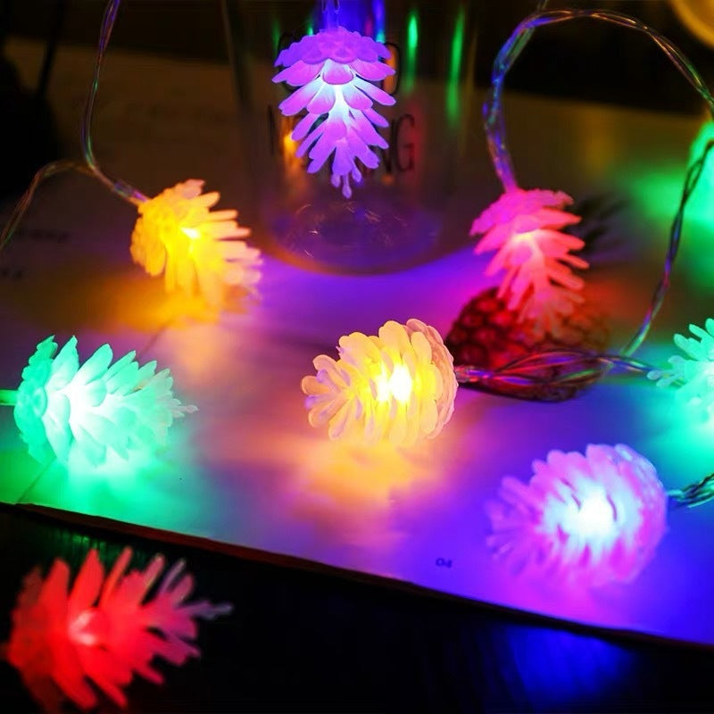 Colorful LED String Lights in Christmas Tree Shapes for Decoration