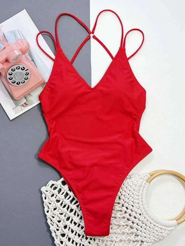 Beauty-back eendelig bikini-zwempak voor chique strandaanvraag