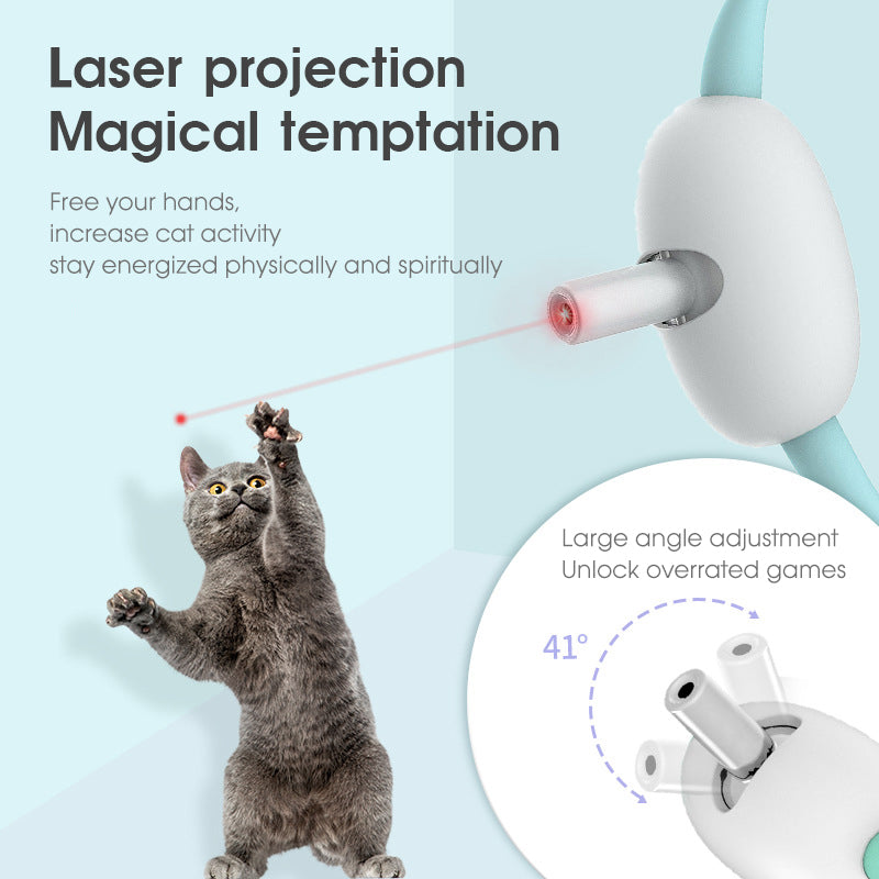 Automatic Smart Laser Cat Toy Collar USB Rechargeable