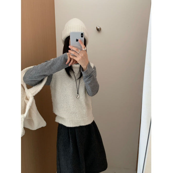 Women's Casual Korean-style Candy Color Knit Vest