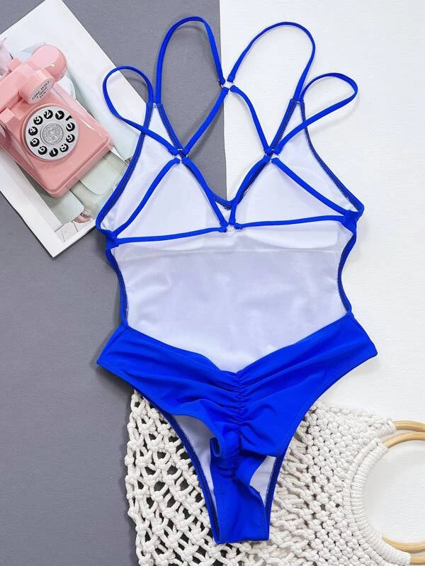 Beauty-back eendelig bikini-zwempak voor chique strandaanvraag